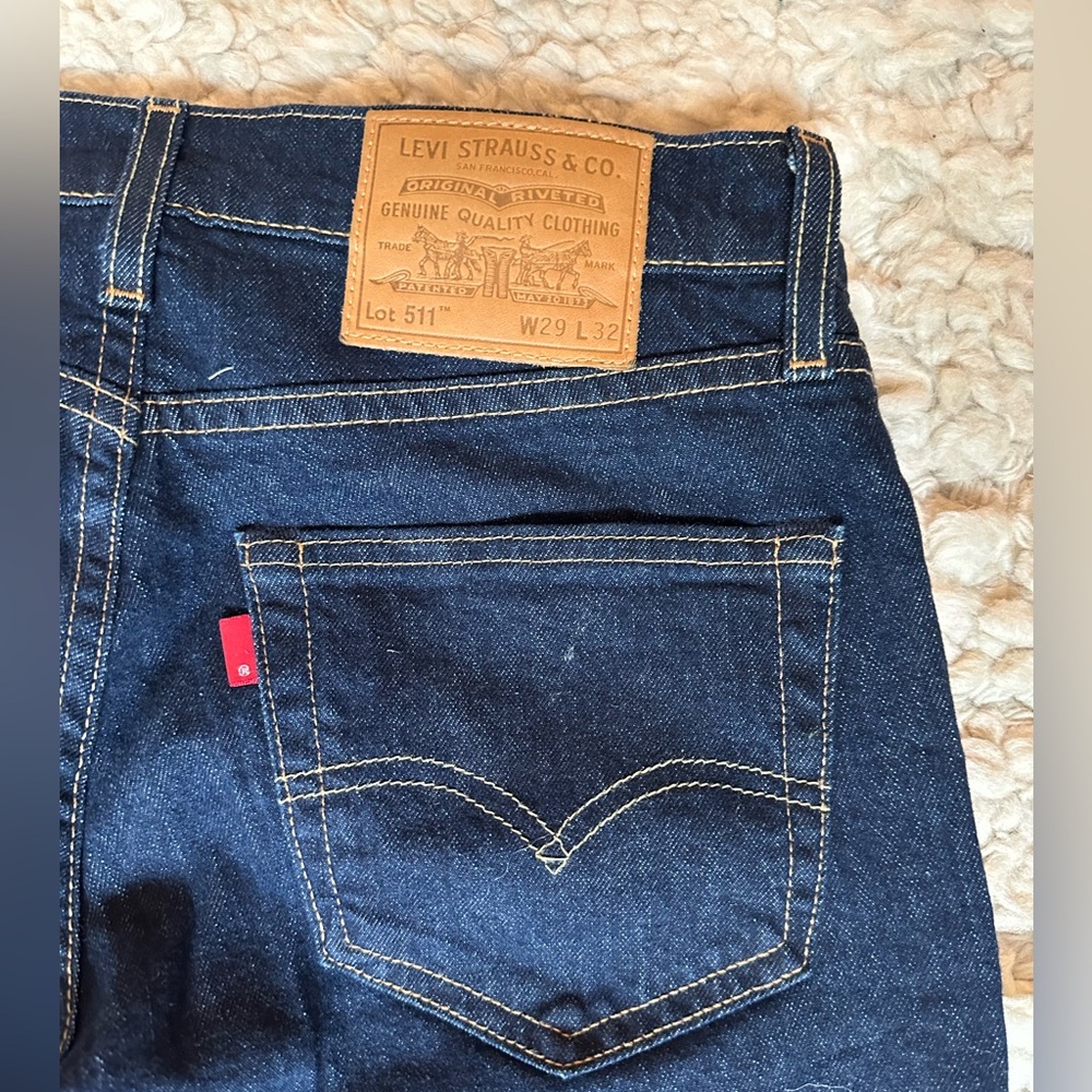 Levi's Men's Classic 511 Denim Jeans, Indigo - Picture 4 of 6